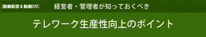 テレワーク生産性向上のポイント